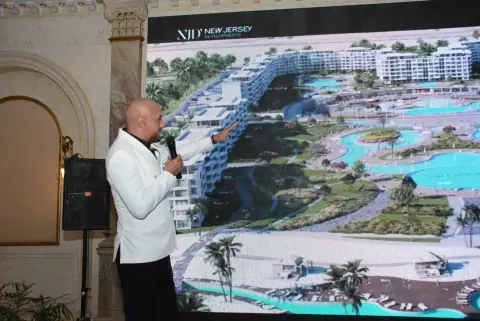 Girgis Youssef presenting at a launch event